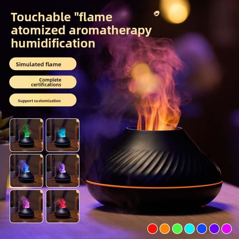 Flame Aromatherapy Machine, Office Desktop Humidifier, Car mounted Automatic Spray Fragrance Machine, Home Essential Oil Diffuser