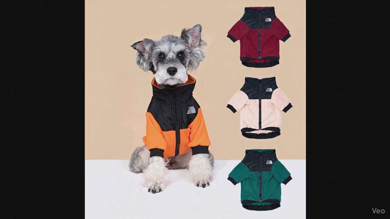Fleece Pet Jacket for Small and Medium Dogs